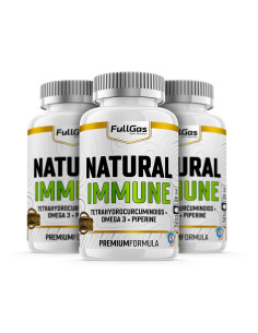 3x Natural Immune (Omega-3 + Tetrahidrocurcuminoides + Piperina) - 120 perlas
