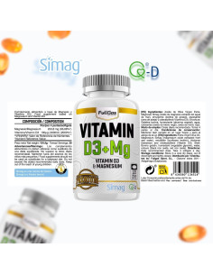 Vitamina D3 (Quali®-D) + Magnesio marino (Simag)- Cápsulas - 30 tomas 2