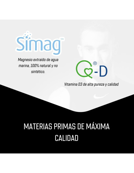 Vitamina D3 (Quali®-D) + Magnesio marino (Simag)- Cápsulas - 30 tomas