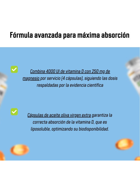Vitamina D3 (Quali®-D) + Magnesio marino (Simag)- Cápsulas - 30 tomas