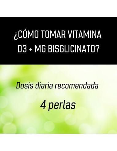 Vitamina D3 + Magnesio Bisglicinato - 120 cápsulas