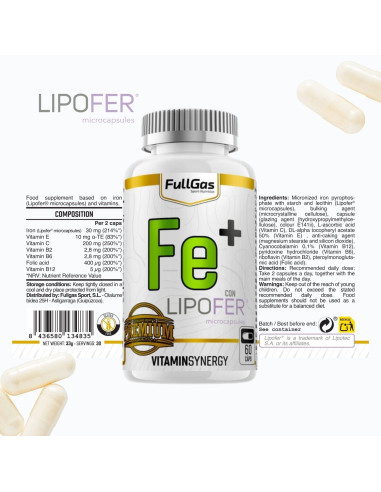 Hierro (Lipofer™ microcapsules) - 60 cápsulas