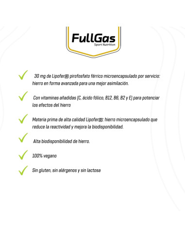 Hierro (Lipofer™ microcapsules) - 60 cápsulas