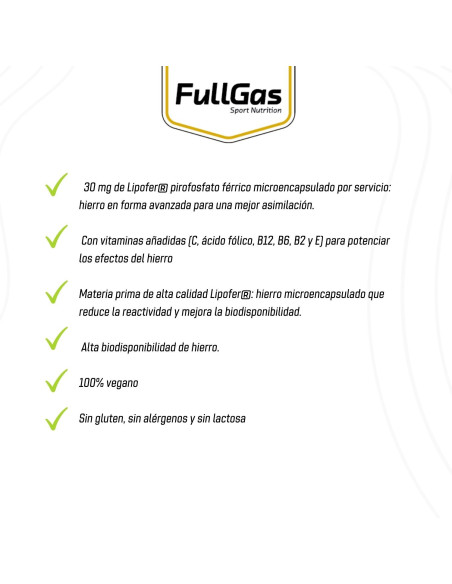 Hierro (Lipofer™ microcapsules) - 60 cápsulas