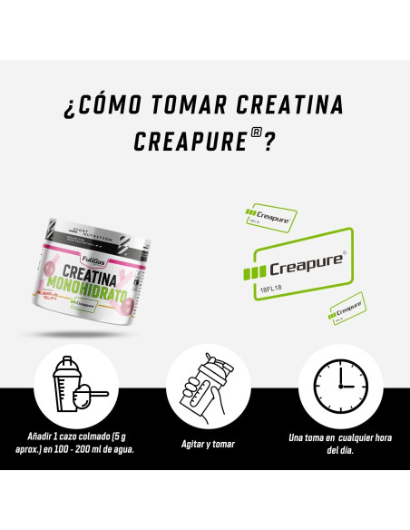 Creapure® (poudre de monohydrate de créatine) - Bubblegum - 250g