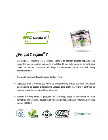 Creapure® (Creatina Monohidrato en polvo) - Bubblegum - 250g