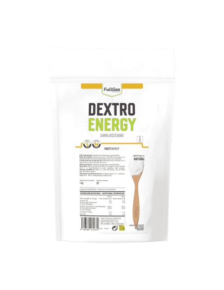 Dextrosa (D-Glucosa) en polvo - Sin sabor - 1kg