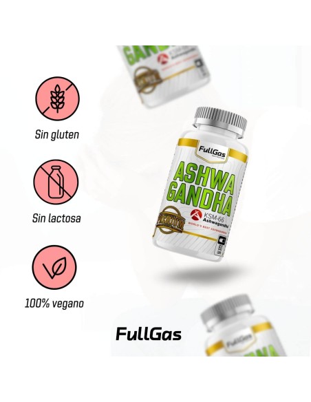 Ashwagandha (KSM-66®) - Cápsulas - 30 tomas
