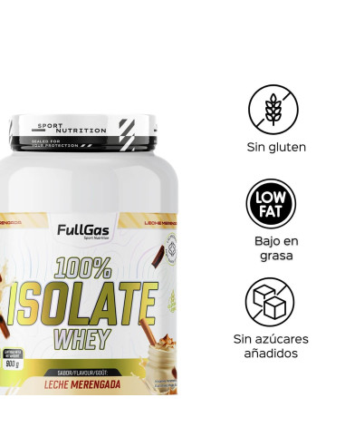 100% Isolate Whey (Aislado) - Leche Merengada - 900g
