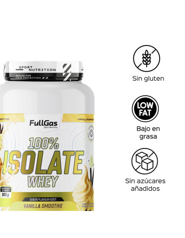 100% Isolate Whey (Aislado) - Vainilla smoothie - 900g