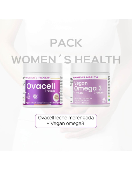 Compra Ovacell Plus (Suplemento para SOP) con Omega 3 vegano sabor Leche Merengada