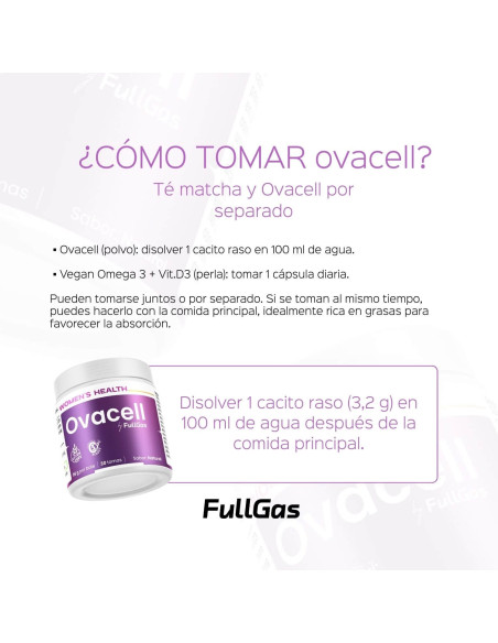 Compra Ovacell (Suplemento para SOP) de FullGas sabor Limón