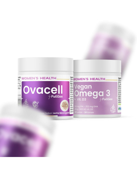 Compra Ovacell Plus (Suplemento para SOP) con Omega 3 vegano sabor Leche Merengada