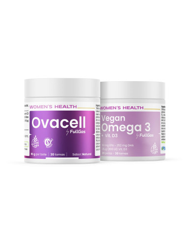 Compra Ovacell (Suplemento para SOP) con Omega 3 vegano + Té Matcha