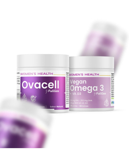 Compra Ovacell (Suplemento para SOP) con Omega 3 vegano + Té Matcha