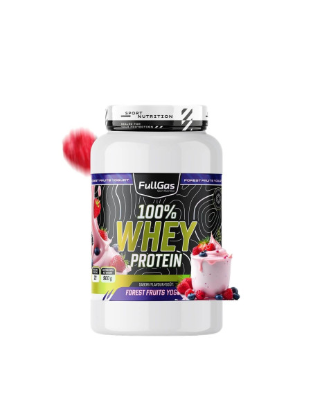 100% Whey Protein (Concentrado) - Yogur Frutas del Bosque - 900g