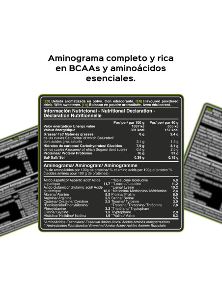 100% Whey Protein (Concentrado) - Vainilla smoothie - 900g