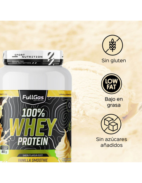 100% Protéine de lactosérum (concentré) - Vanilla Smoothie - 900g