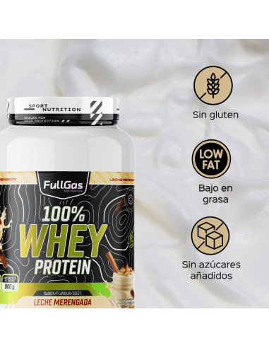100% Whey Protein (Concentrado) - Leche Merengada- 900g