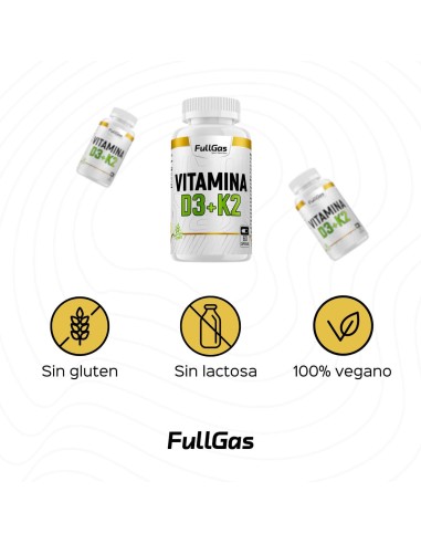 Vitamine D3 + Vitamine K2 - Capsules - 60 tomas