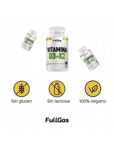Vitamine D3 + Vitamine K2 - Capsules - 60 tomas