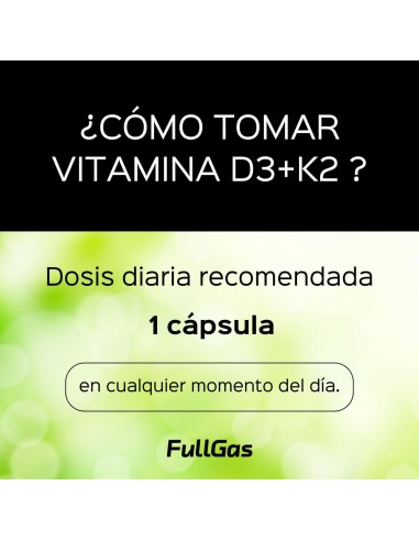 Vitamine D3 + Vitamine K2 - Capsules - 60 tomas