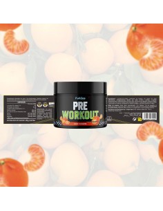 Pre Workout (Fórmula preentreno en polvo) - Mandarina - 170g 2