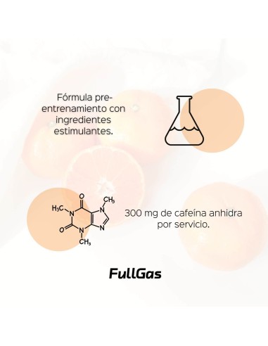 Pre Workout (Fórmula preentreno en polvo) - Mandarina - 170g