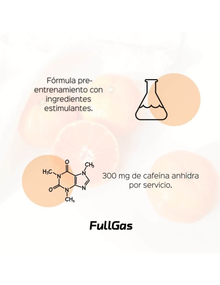 Pre Workout (Fórmula preentreno en polvo) - Mandarina - 170g