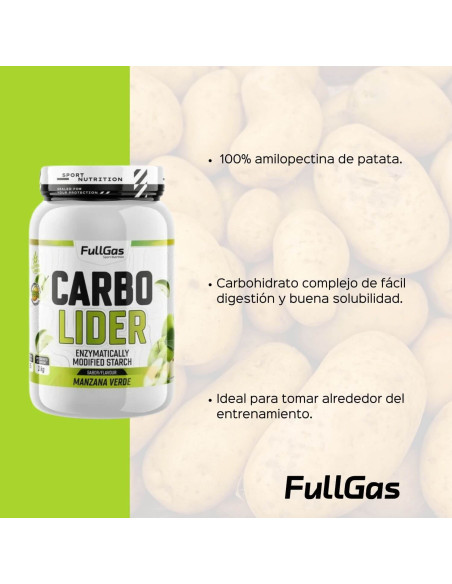 Carbolider (Amilopectina de Patata) - Manzana Verde - 1kg