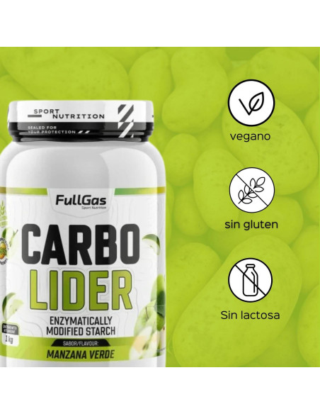 Carbolider (Amilopectina de Patata) - Manzana Verde - 1kg