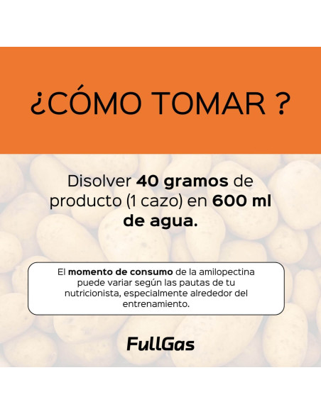 Carbolider (Amilopectina de Patata) - Mandarina - 1kg