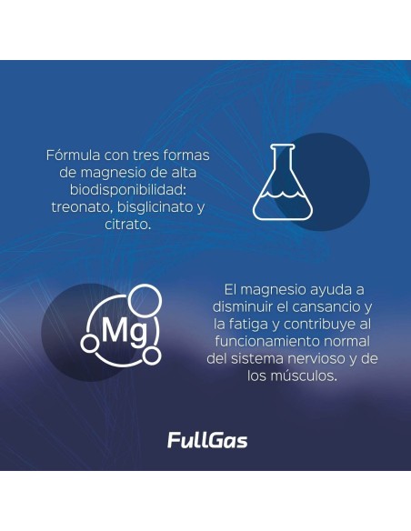 Comprar TrioMag (fórmula triple magnesio: Treonato Magtein® + Bisglicinato + Citrato)