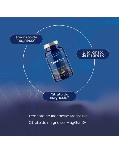 Acheter Triomag (formule Triple Magnesium: Treonato Magtein® + Bisglicate + citrate)