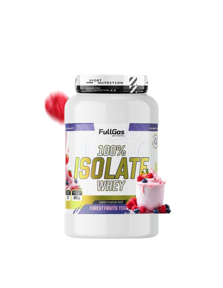 100% Isolate Whey (Aislado) - Yogur Frutas del Bosque - 900g