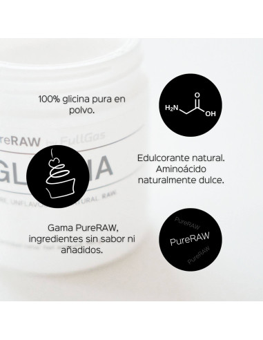 Compra Glicina en polvo 100% Pura (Sin sabor)