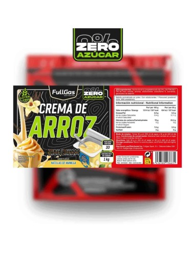 Crema de Arroz Zero (Pregelatinizada) - Natillas de Vainilla - 1kg