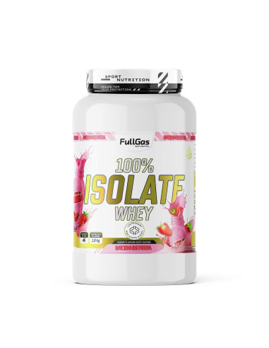 100% Isoler de lactosérum (isolé) - Smoothie à la fraise - 1.8kg