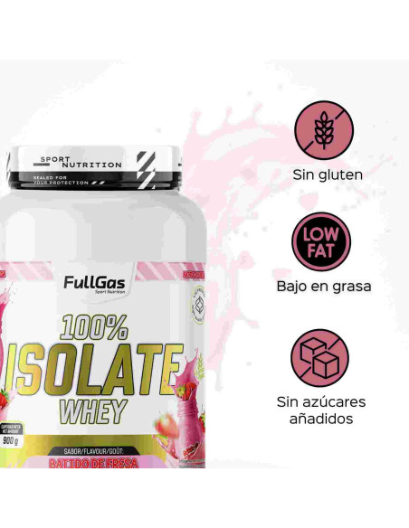 100% Isolat de lactosérum (isolé) - Strawberry Shake - 900g