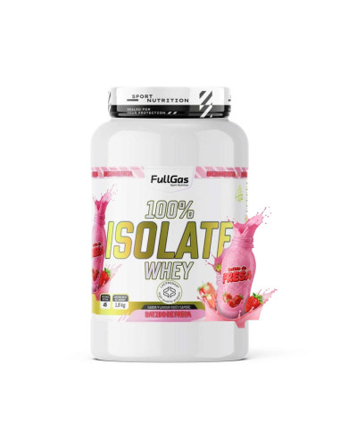 100% Isoler de lactosérum (isolé) - Smoothie à la fraise - 1.8kg