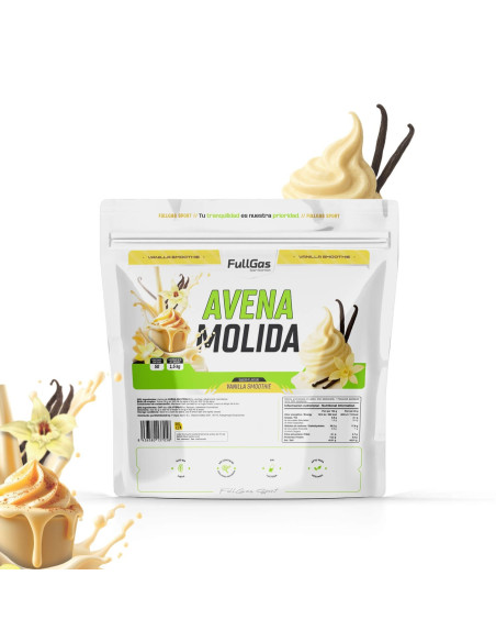 Avena Molida (Harina de avena) - Vainilla smoothie - 1,5kg