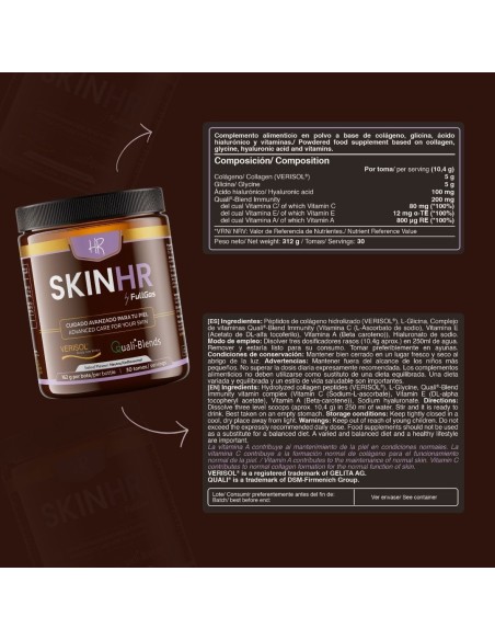 Skinhr formulé par Helena Rodero, pour soins de la peau