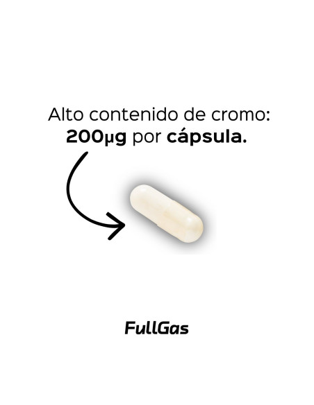 Picolinato de Cromo (200µg) - 60 cápsulas