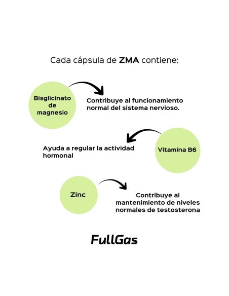 ZMA (Zinc + Magnesio + Vitamina B6) - 120 cáps