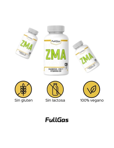 ZMA (Zinc + Magnesio + Vitamina B6) - 120 cáps