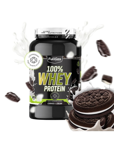 100% Whey Protein (Concentrado) - Cookies & Cream - 1,8kg