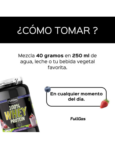 100% De protéines de lactosérum (concentré) - Forêt de Yaourt Frutas - 1.8kg