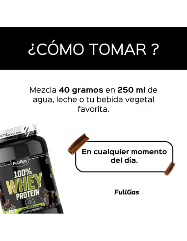 100% Whey Protein (Concentrado) - Leche Merengada - 1,8kg