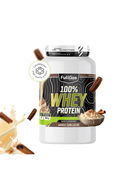 100% Whey Protein (Concentrado) - Arroz con leche - 900g