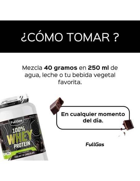 100% De protéines de lactosérum (concentré) - Chocolat coulissant - 900g